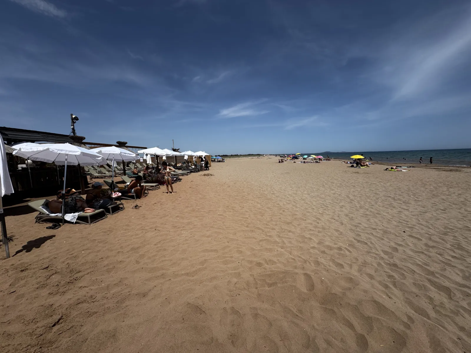 A Mediterranean beach, about 40 minutes from the gîte